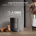 Automatic Cat Feeders 5G WiFi Pet Feeder with Vacuum Food Storage X942359