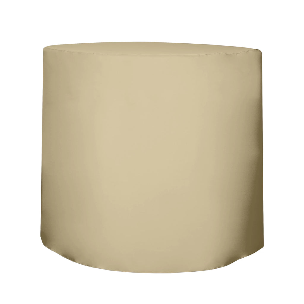 30-Inch Round Fitted Polyester Cocktail Table Cover 42"H M63386