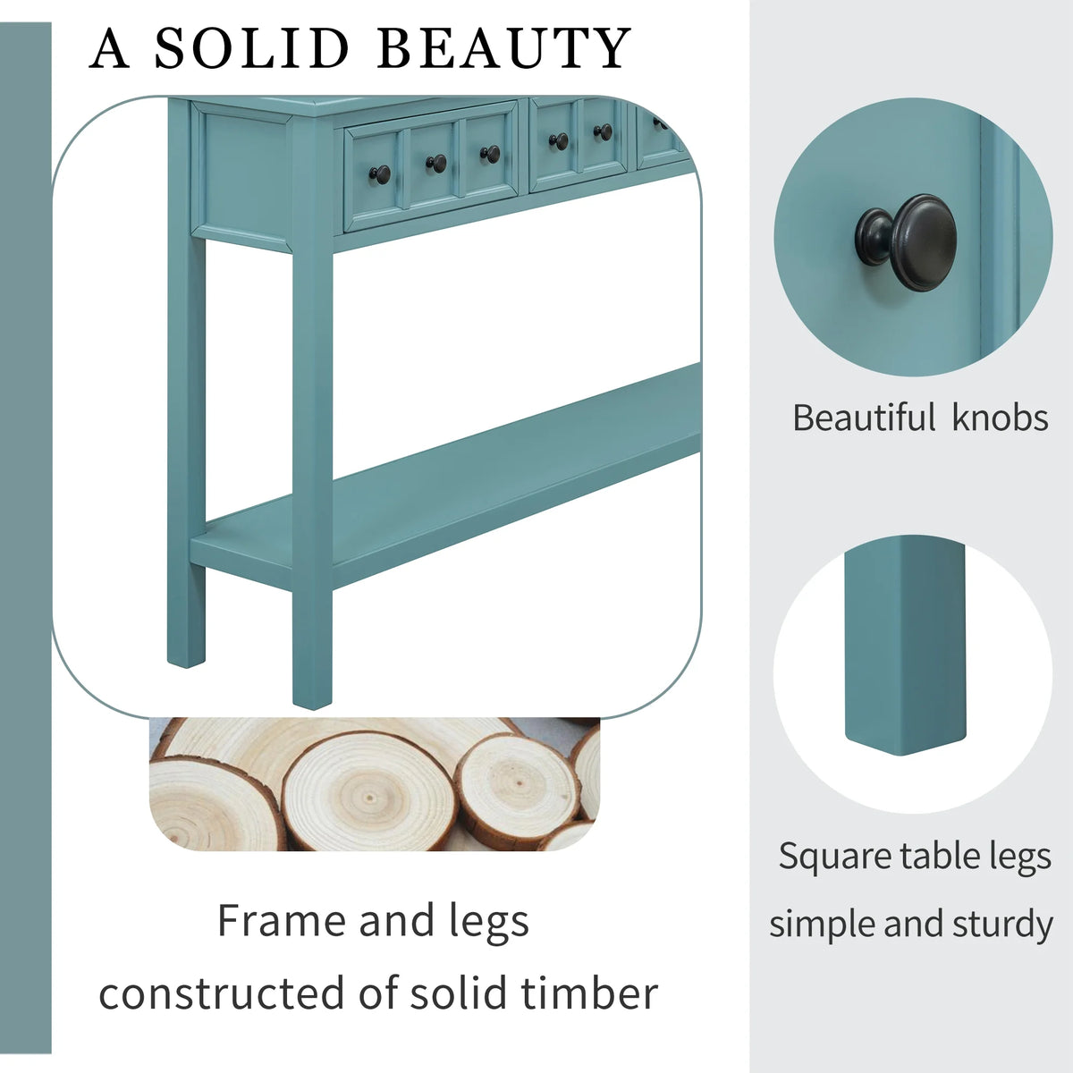 Rustic Entryway Console Table O3160