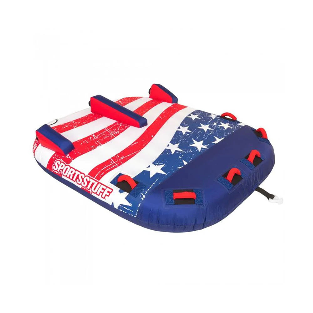 2 Rider Inflatable Towable Tube with Nylon Cover X68049