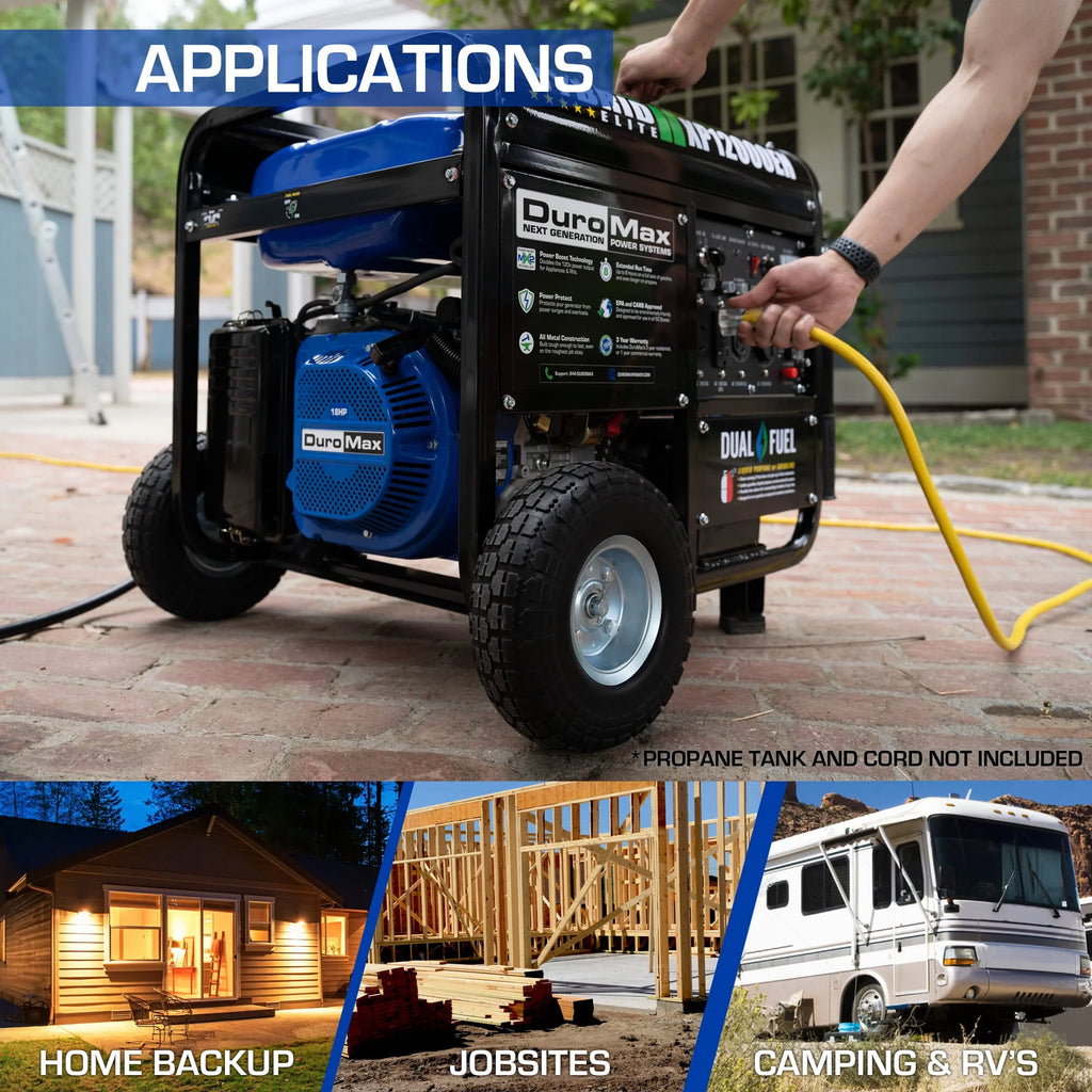 12,000 Watt Dual Fuel Portable Generator W37766