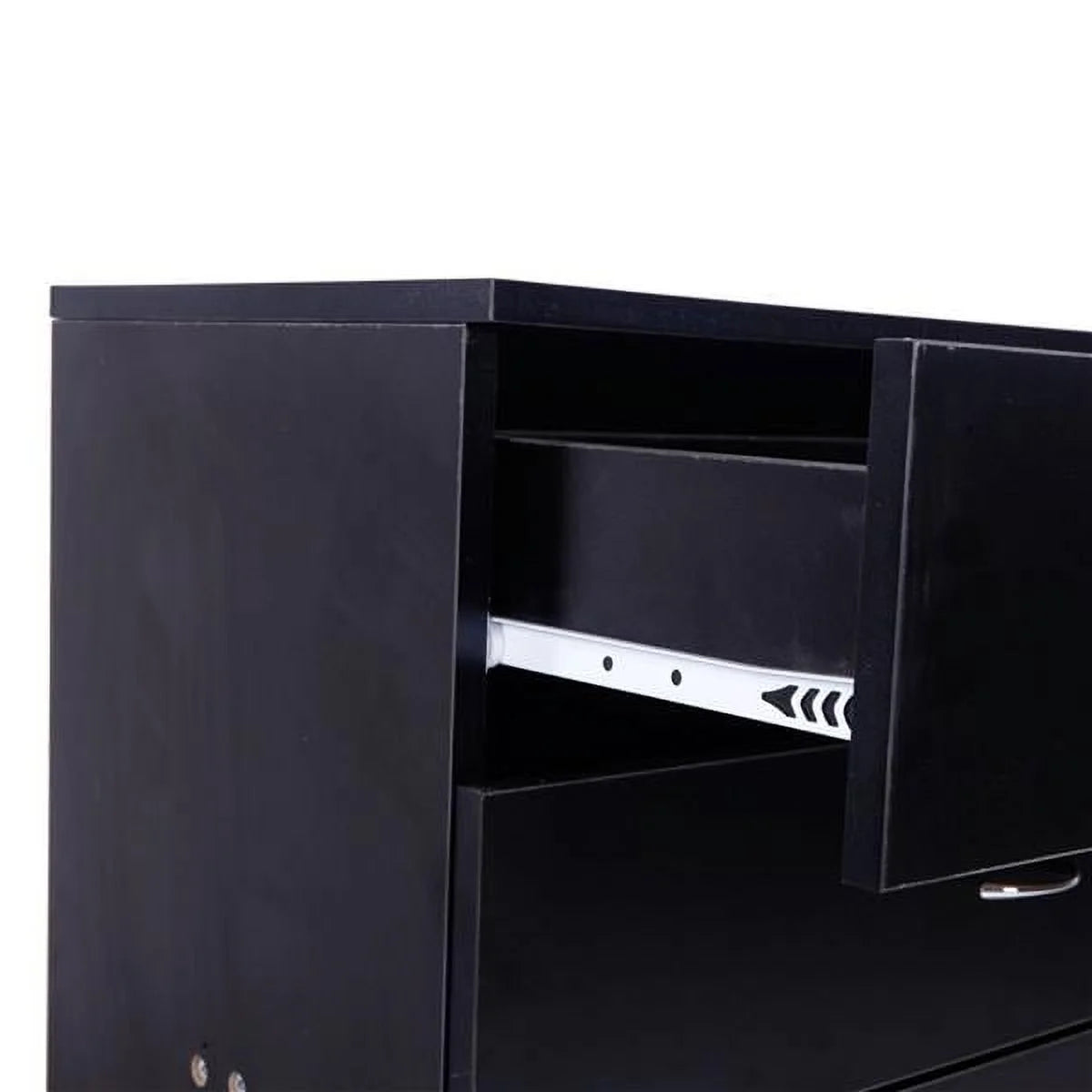 4 Drawer Wood Dresser with Metal Handles R8520