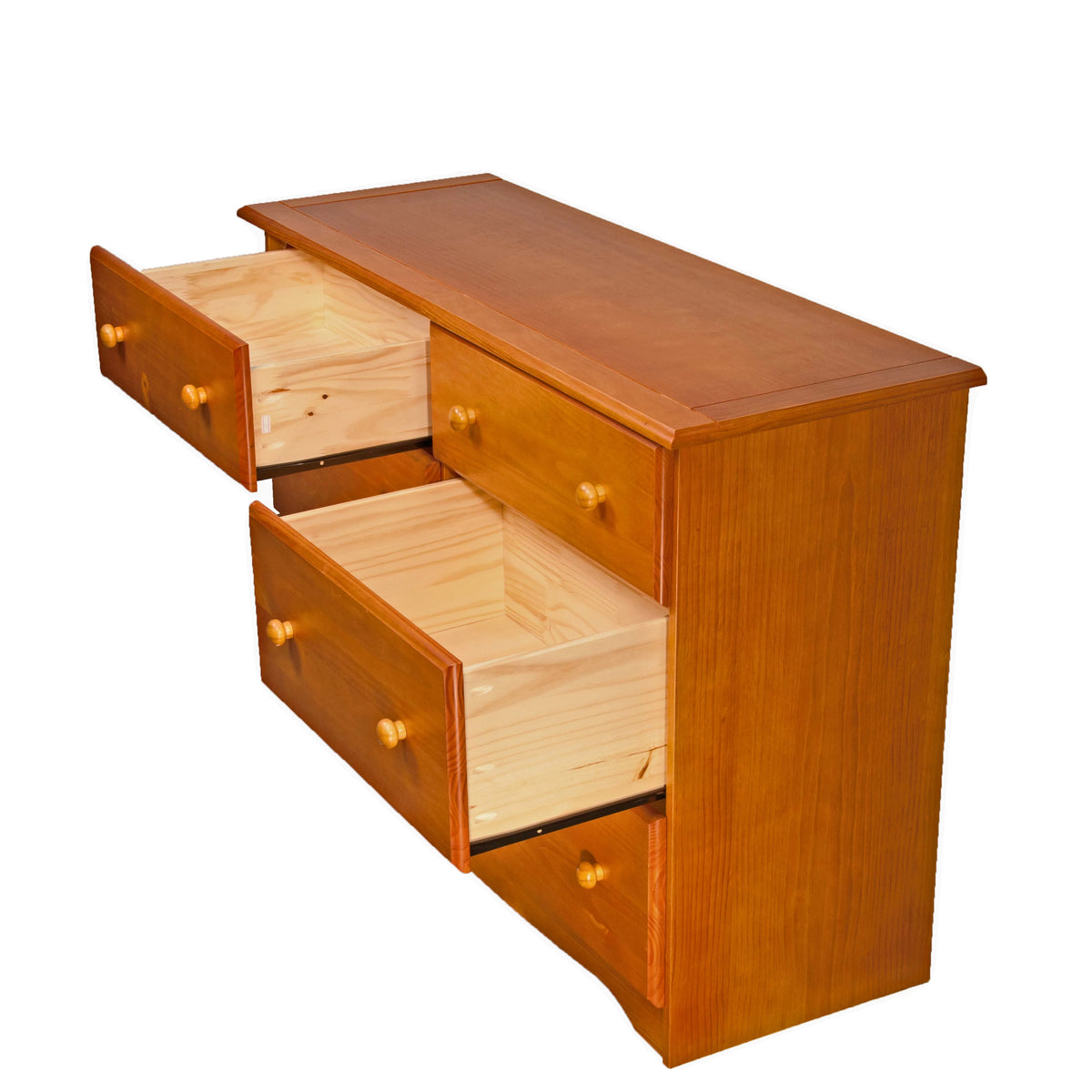 Solid Wood Double Dresser Honey Pine B518