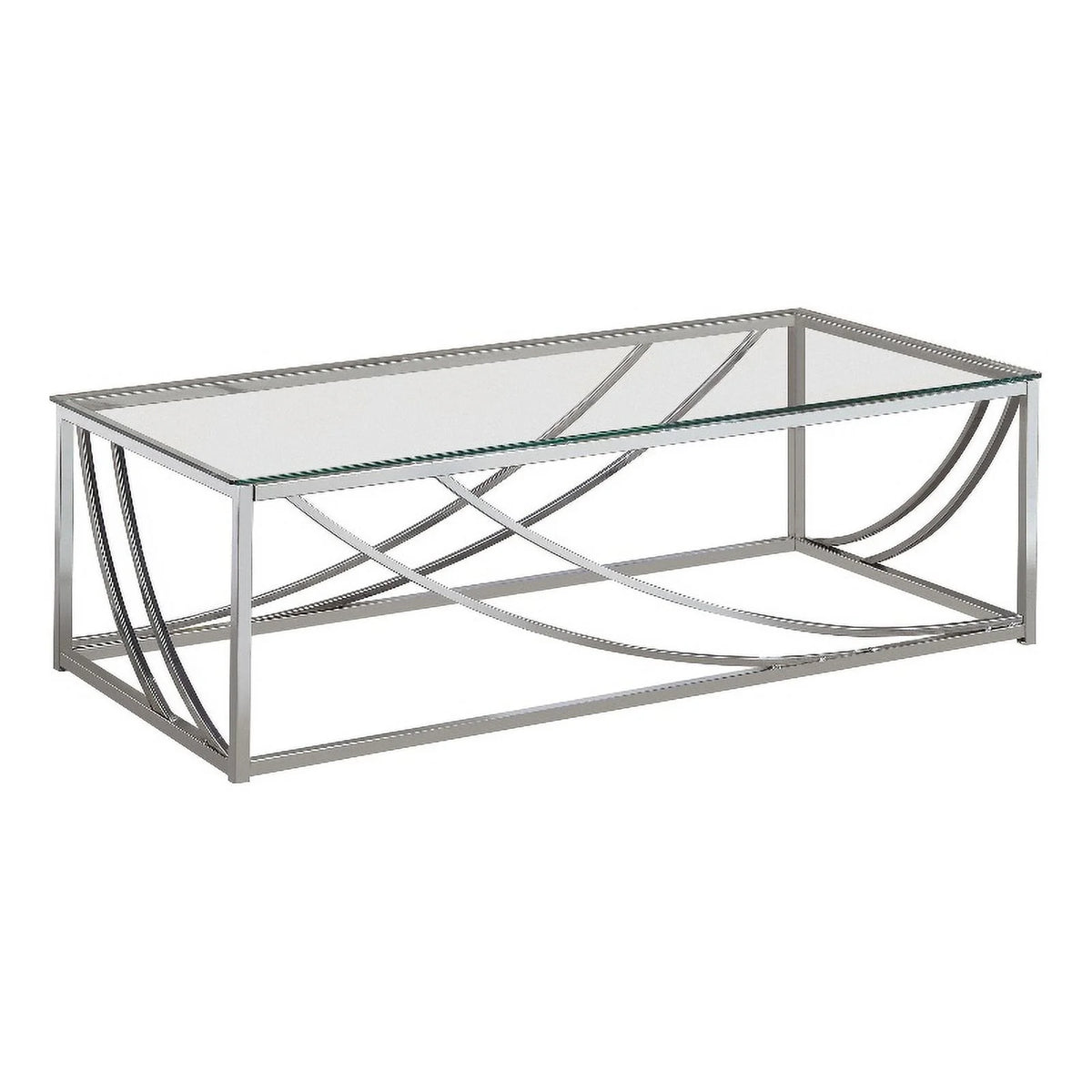 Glass Top Rectangular Coffee Table K440