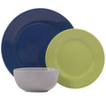 12-Piece Round Stoneware Dinnerware Set T400