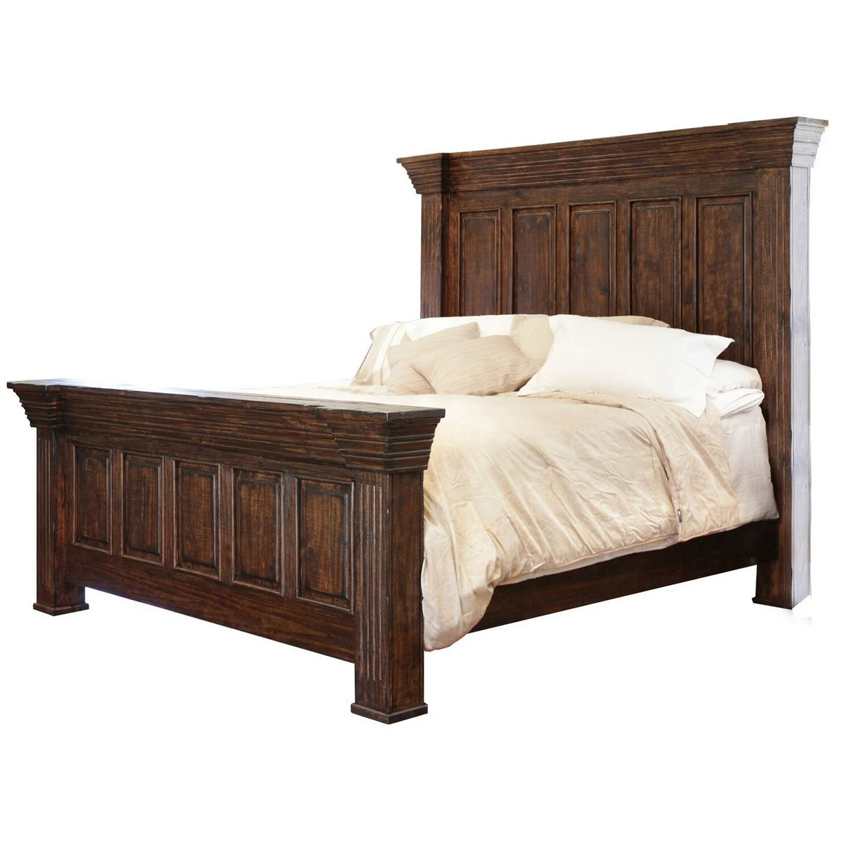 Queen Size Pine Wood Bed R3344