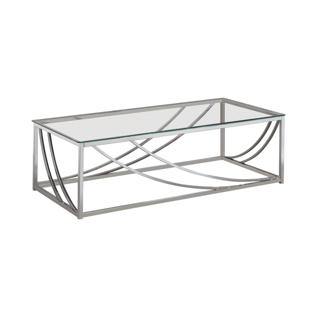 Glass Top Rectangular Coffee Table K440