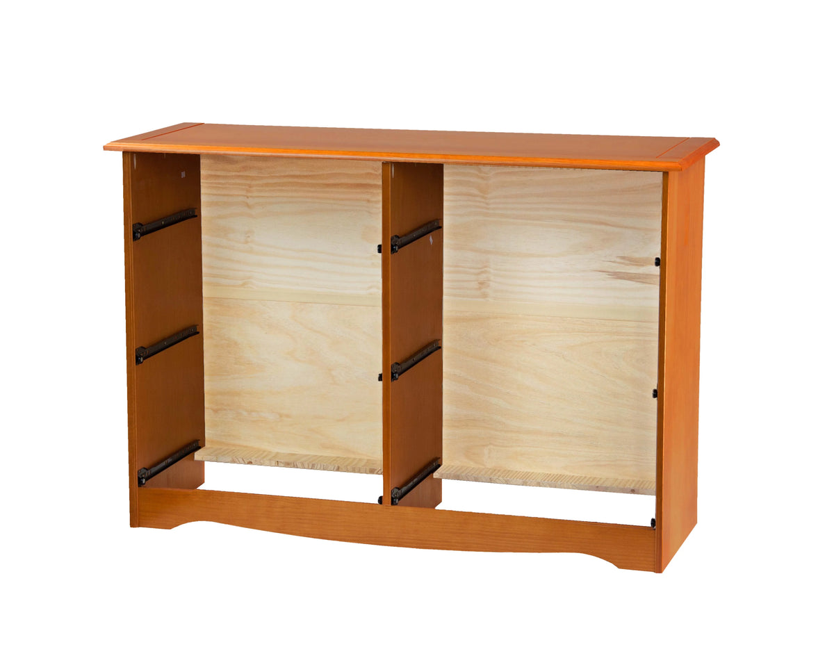 Solid Wood Double Dresser Honey Pine B518