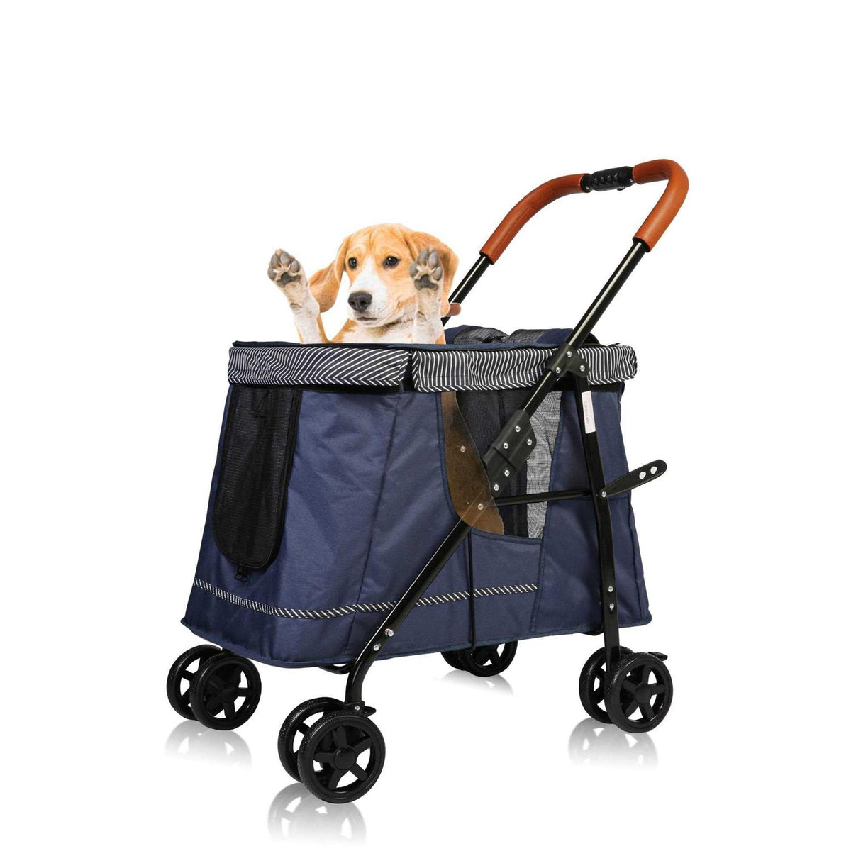 Folding Pet Stroller with Dual Entry A47255