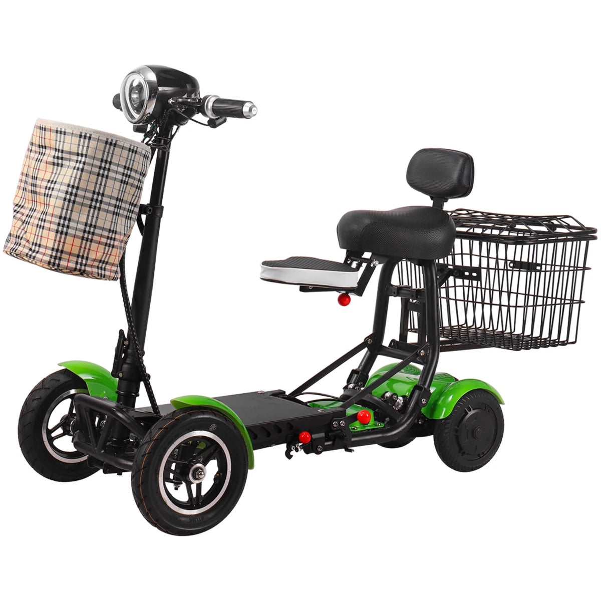 4 Wheels Motorized Electric Scooter with Extended Big Seat O37953
