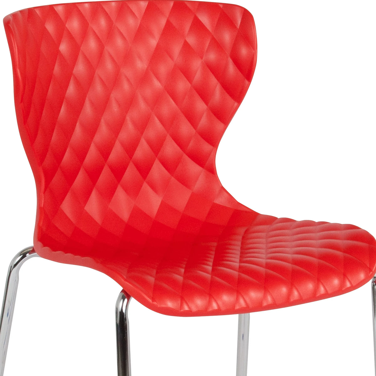 Red Plastic Stack Chair A767197