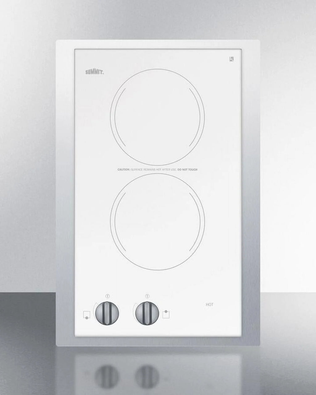 15" Wide 230V 2-Burner Radiant Cooktop L917