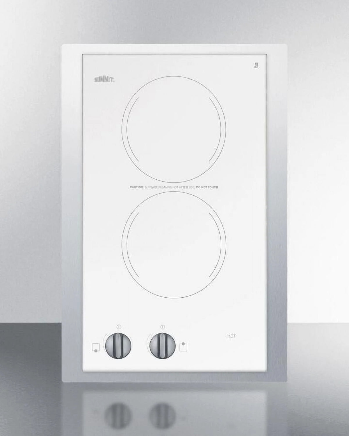 15" Wide 230V 2-Burner Radiant Cooktop L917