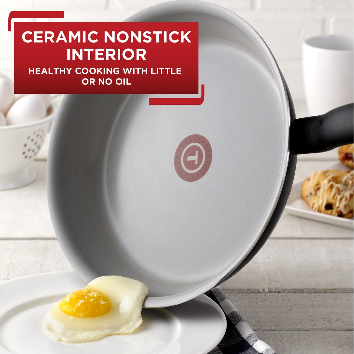 Ceramic Cookware 14 Piece Set Black U923894