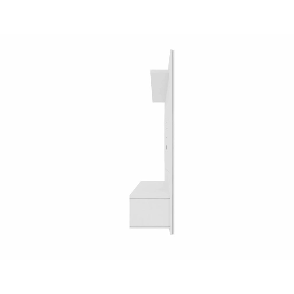 Floating Wall Entertainment Center with Overhead Shelf L44171