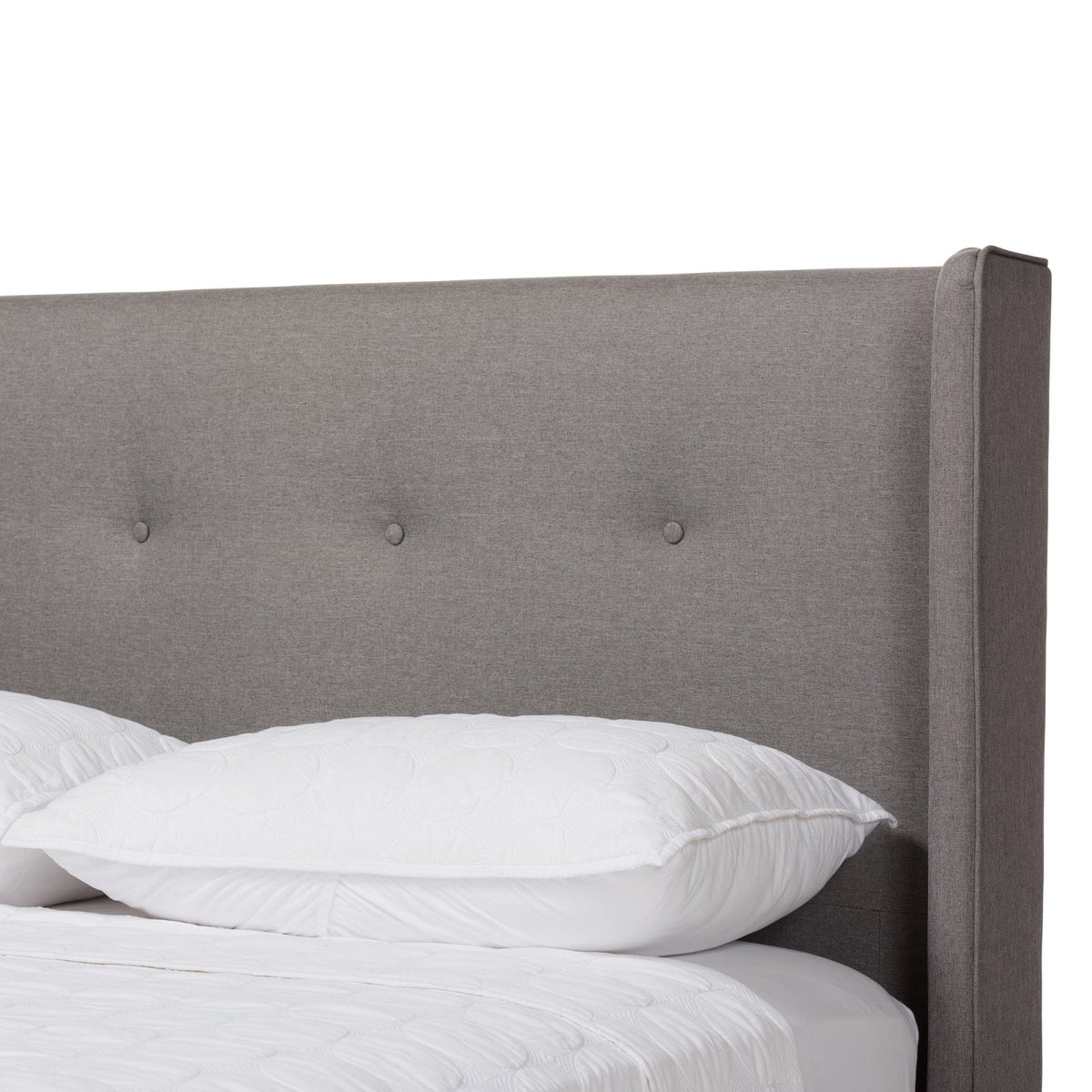 Walnut Wood Platform Bed P41978