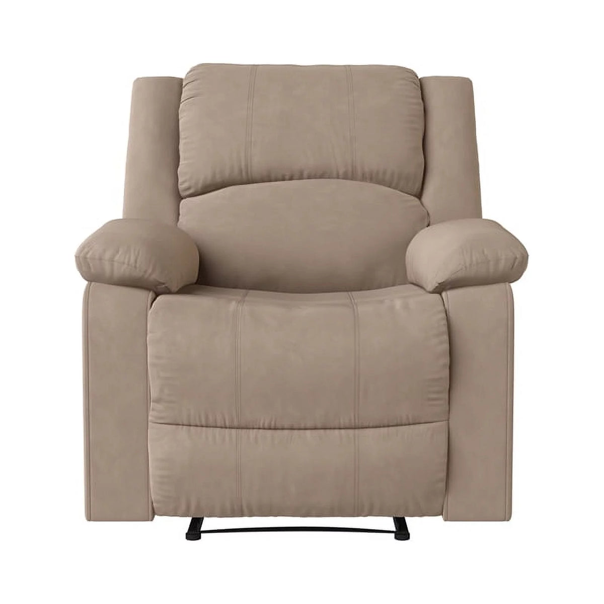 Beige Microfiber Recliner D212