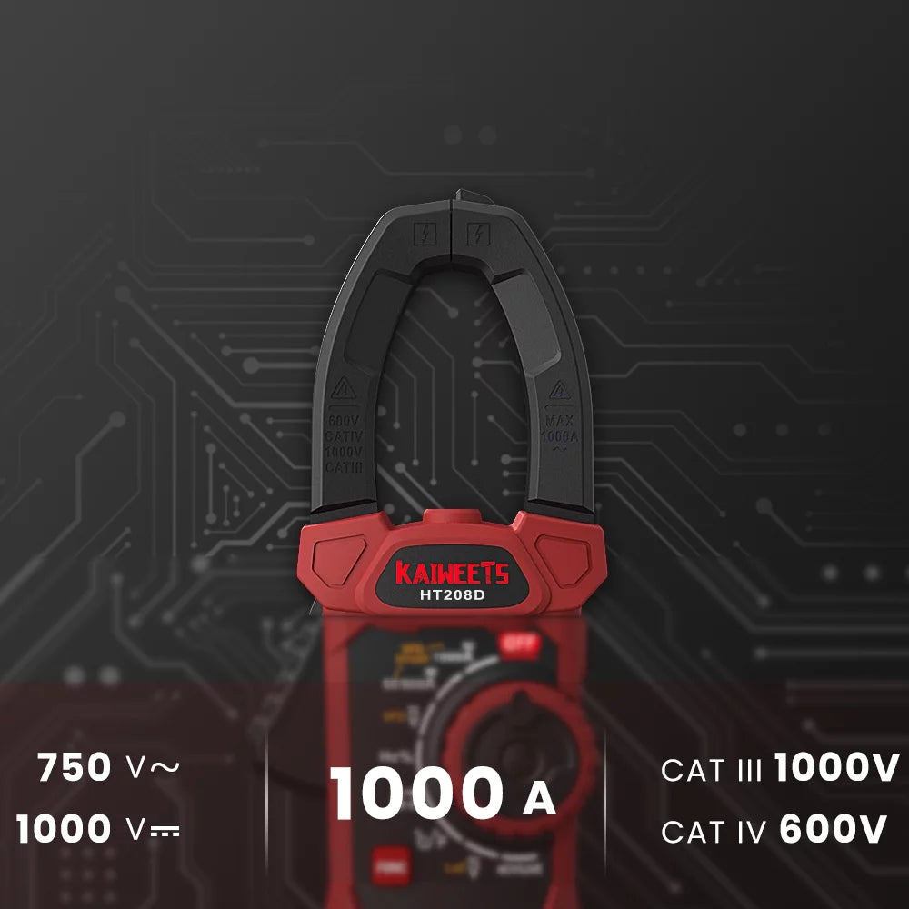 1000A True RMS AC/DC Clamp Meter V808785