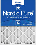 14x25x1 MERV 12 Pleated AC Furnace Air Filters 12 Pack J41316