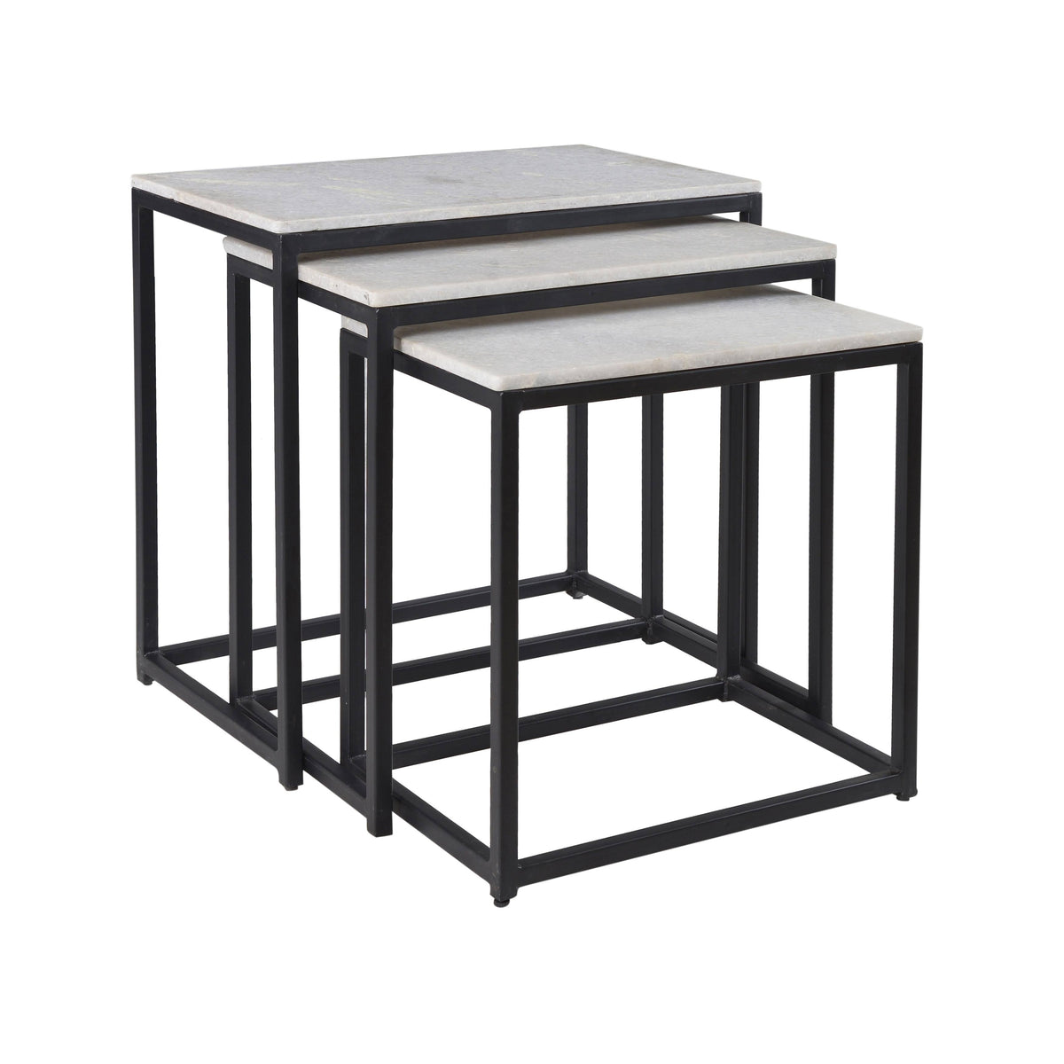 Black Nesting Tables Set of 3 M156