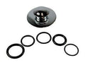 3 in. Polished Metal Round Drain Cover, 2PK A29472
