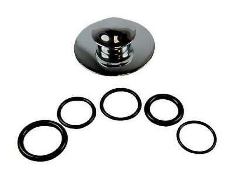 3 in. Polished Metal Round Drain Cover, 2PK A29472