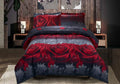 3D Rose Print Comforter Set King Size D36343