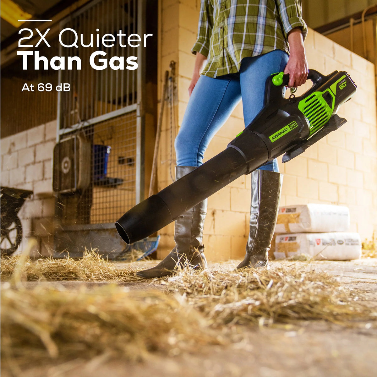 60V 610 CFM Cordless Brushless Leaf Blower with 2.5Ah Battery & Charger N598777