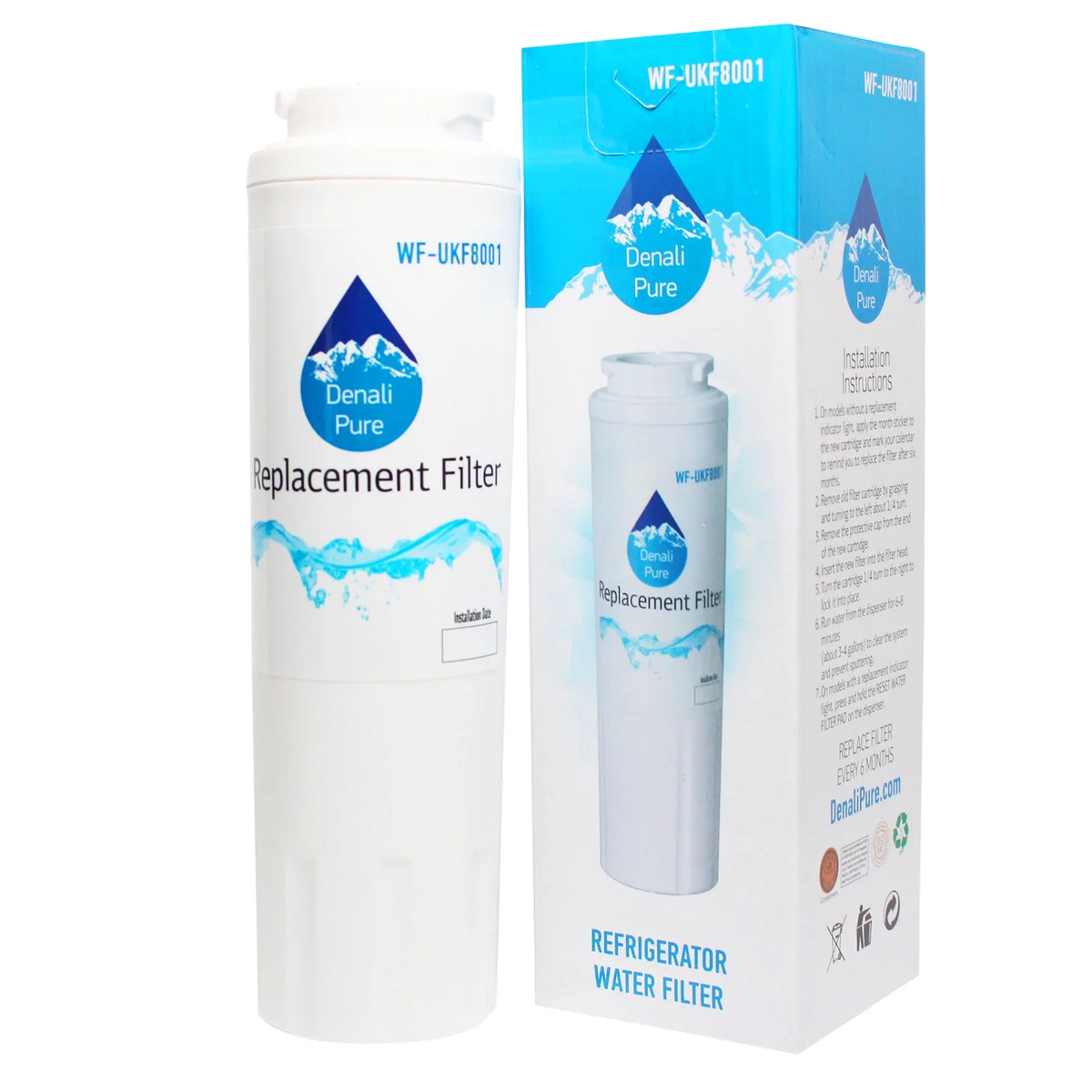5-Pack Refrigerator Water Filter Cartridge W6797