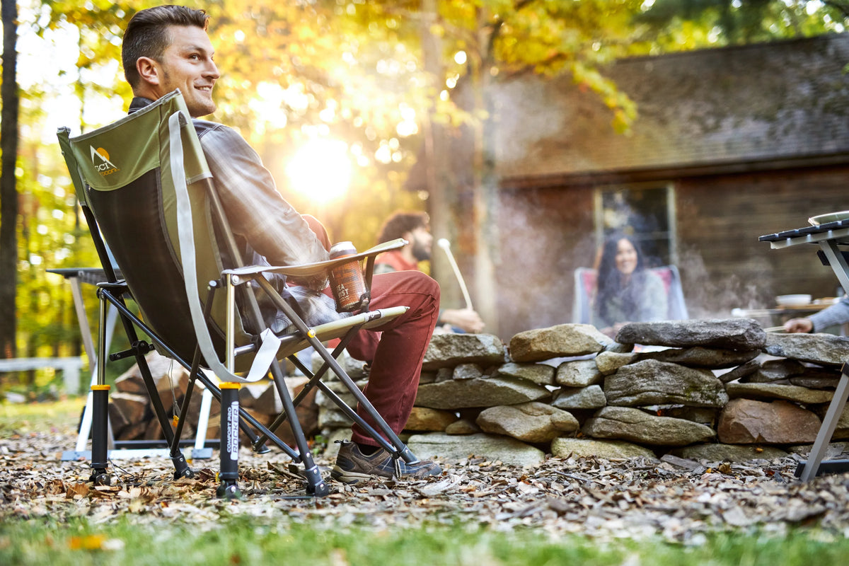 Loden Green Foldable Rocking Camp Chair D824