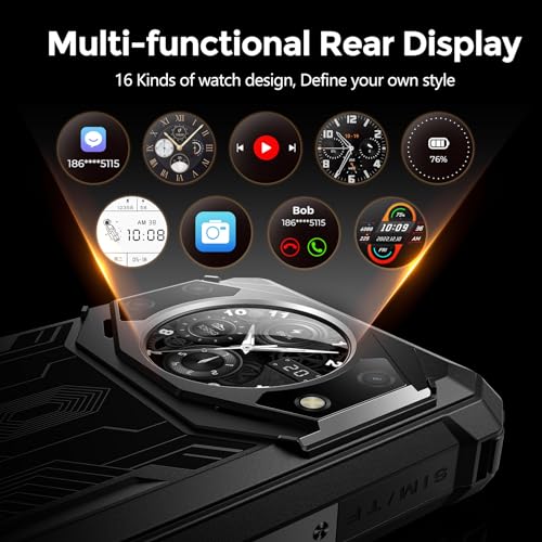 Rugged Unlocked Smartphone Dual Screen 10600mAh Battery 15+128GB Storage F41433