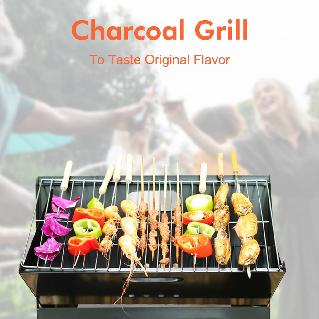 Foldable Charcoal Stainless Steel BBQ Grill R6508