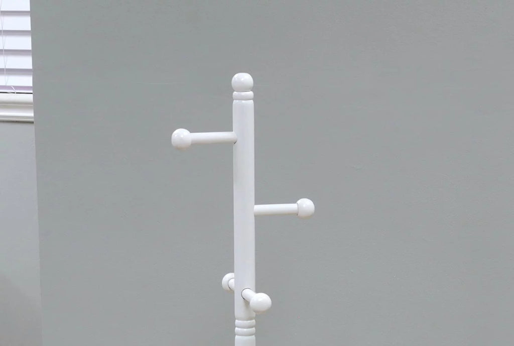 White Kid's Coat Rack F98162