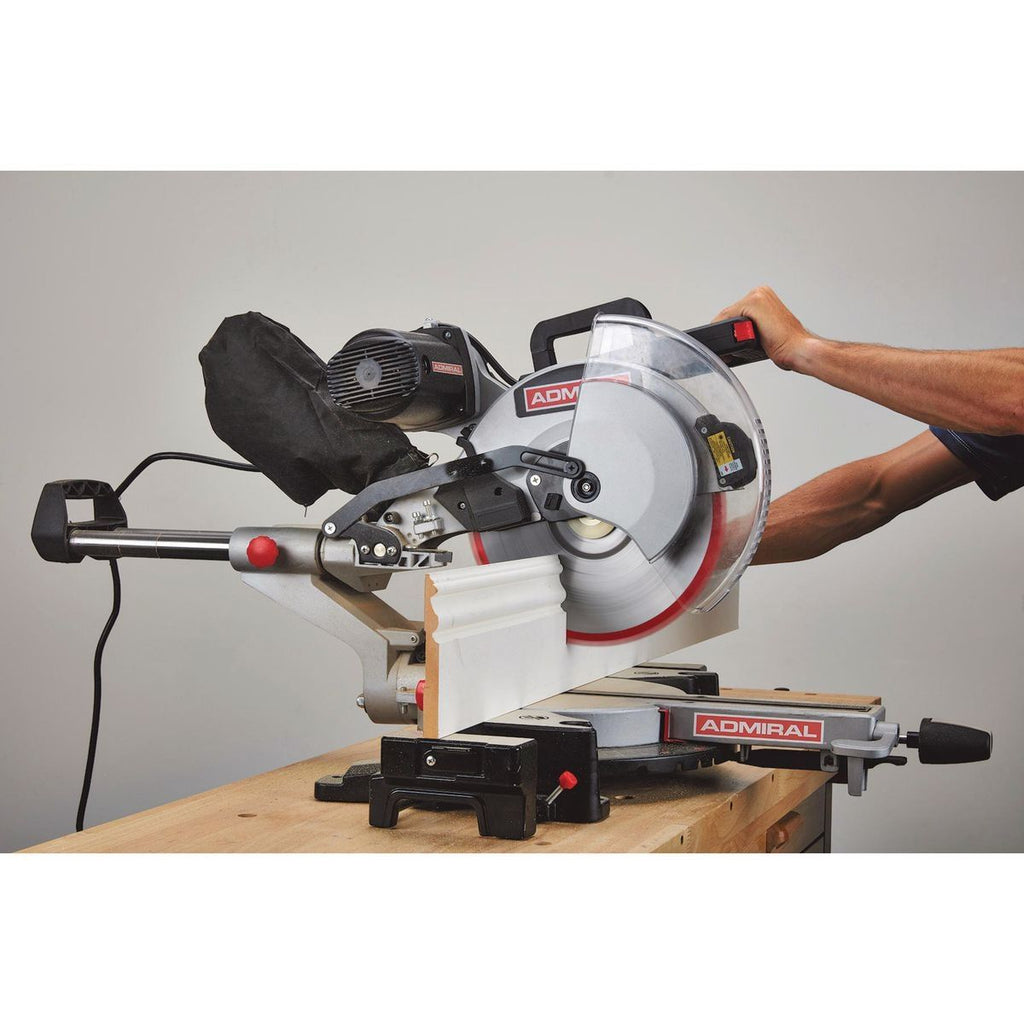 12 in. Dual-Bevel Sliding Compound Miter Saw with LED and Laser Guide H213