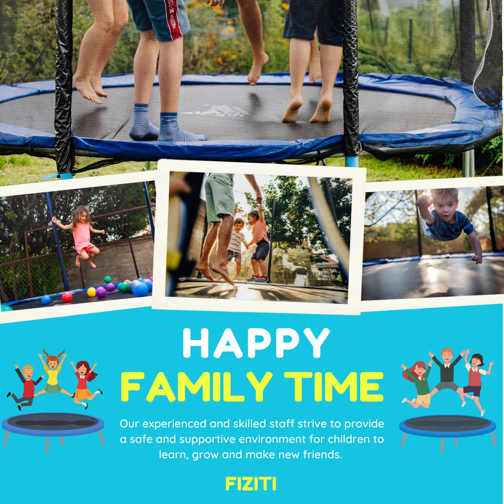 16FT Outdoor Trampoline with Basketball Hoop and Ladder V553