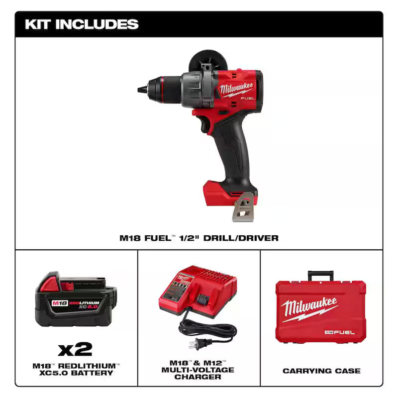 18V Lithium-Ion Brushless Cordless 1/2 in. Drill/Driver Kit with Reciprocating Saw S231273
