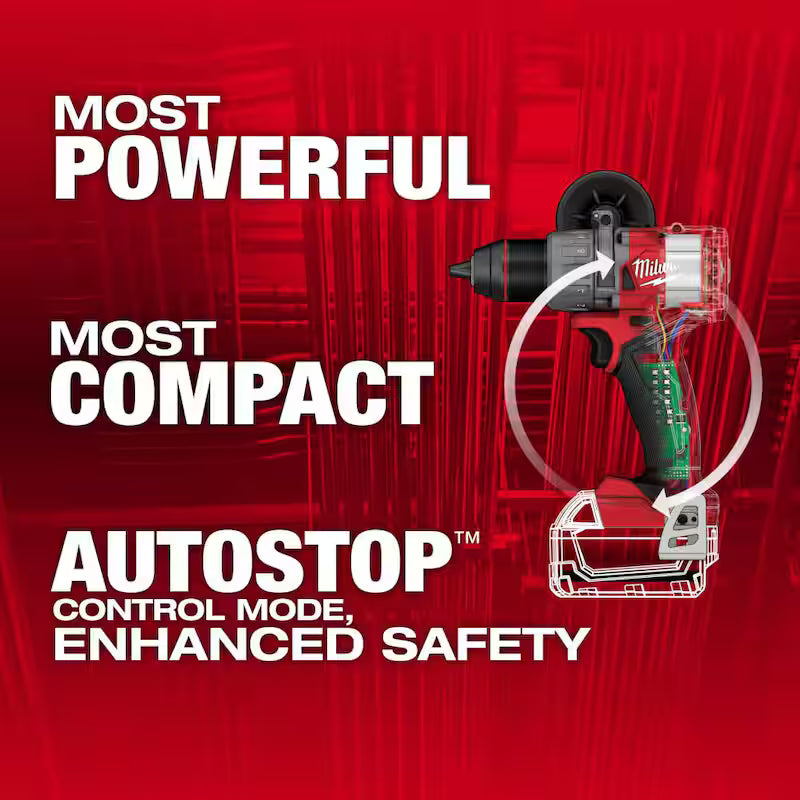 18V Lithium-Ion Brushless Cordless Hammer Drill with 5-Piece Carbide Hammer Drill Bit Set E9152