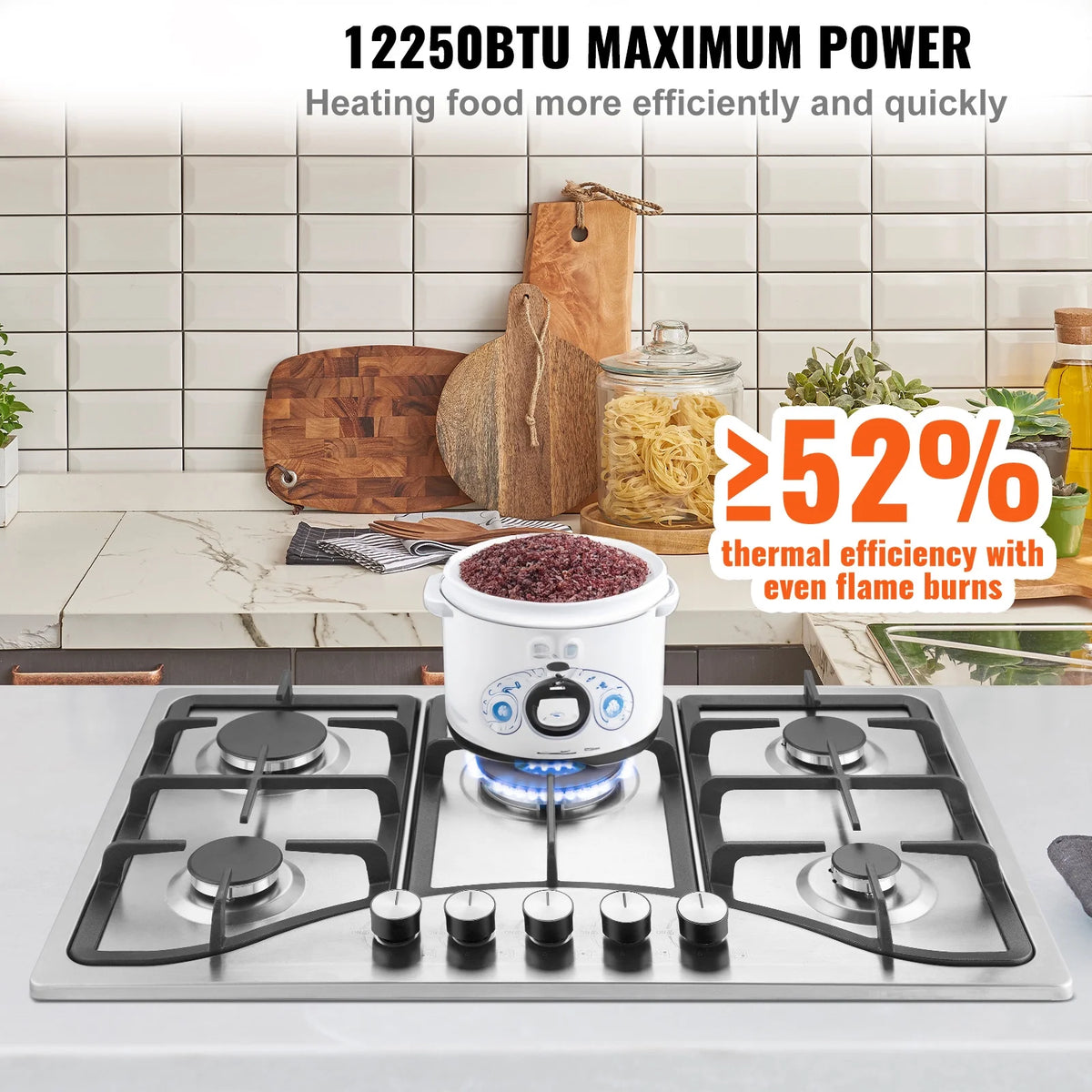 30 inch 5 Burners Gas Cooktop T885