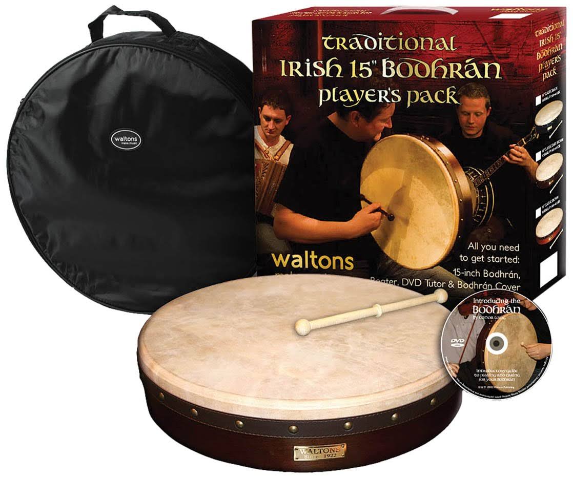 15-inch Plain Bodhran Pack Classic Brown H503