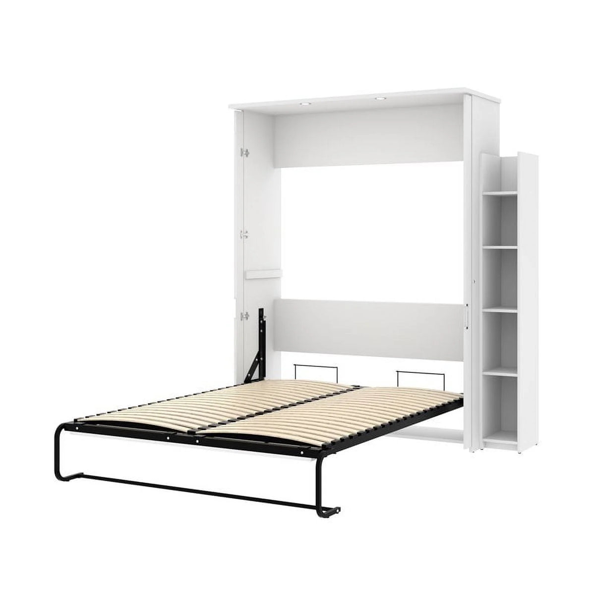 Queen Murphy Bed and Storage Unit in White T632