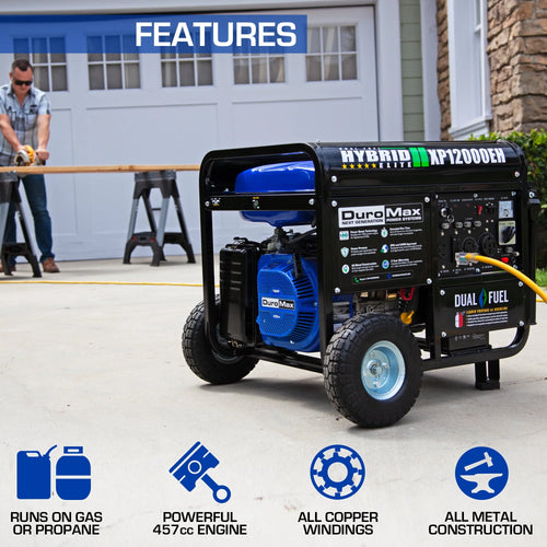 12,000 Watt Dual Fuel Portable Generator W37766