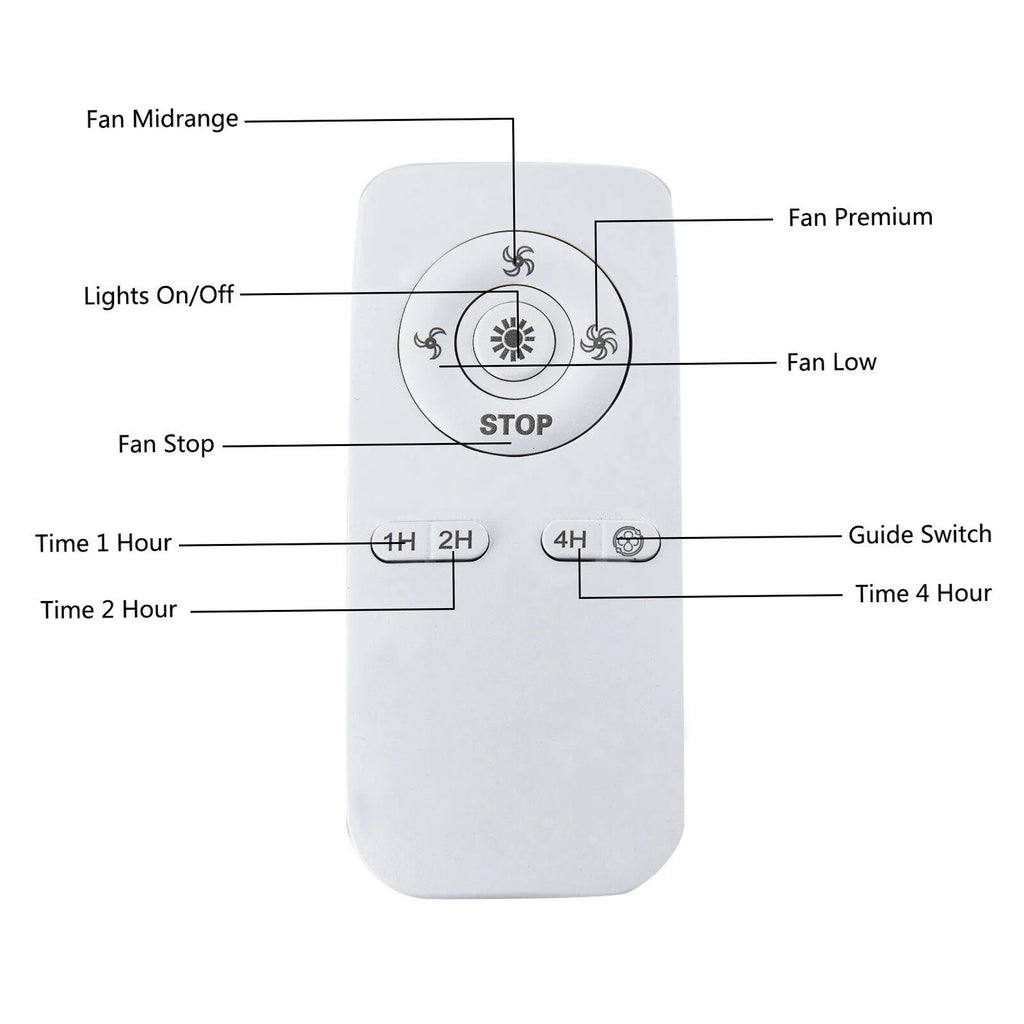 20" Crystal 4 Lights Ceiling Fan E63159