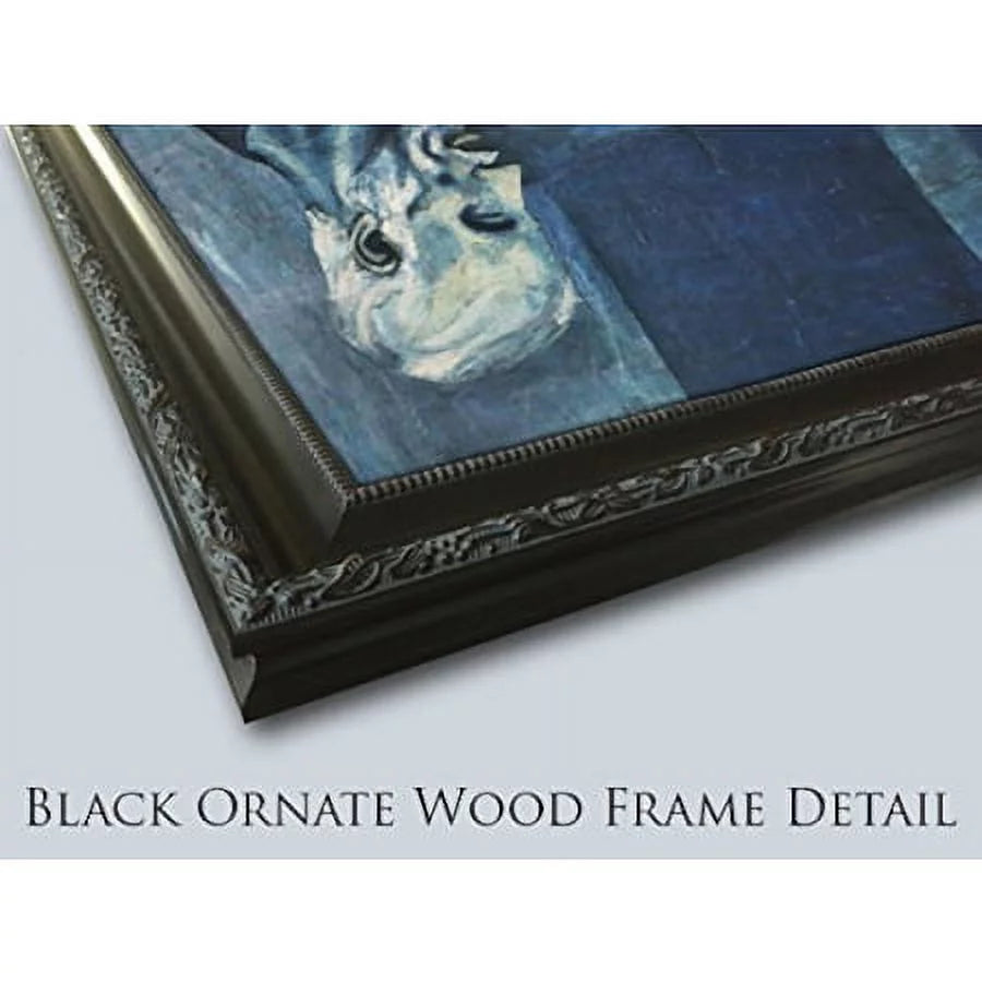 Black Ornate Wood Framed Art Print M56452