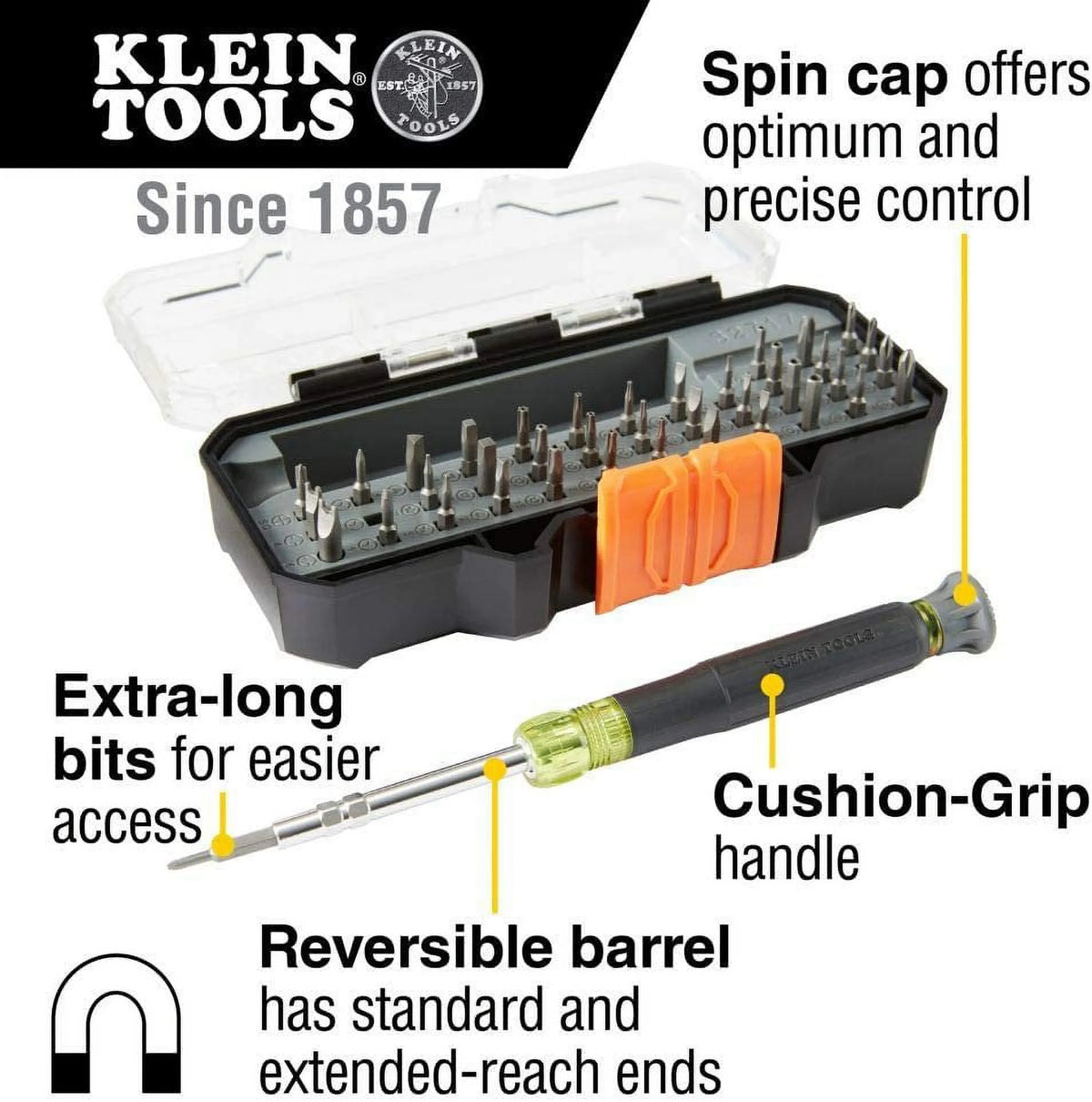 Precision Screwdriver Set with Case, 39 Bits J617