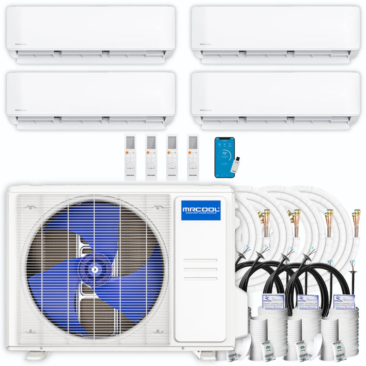 39,000 BTU 4 Zone Ductless Air Conditioner and Heat Pump P58623