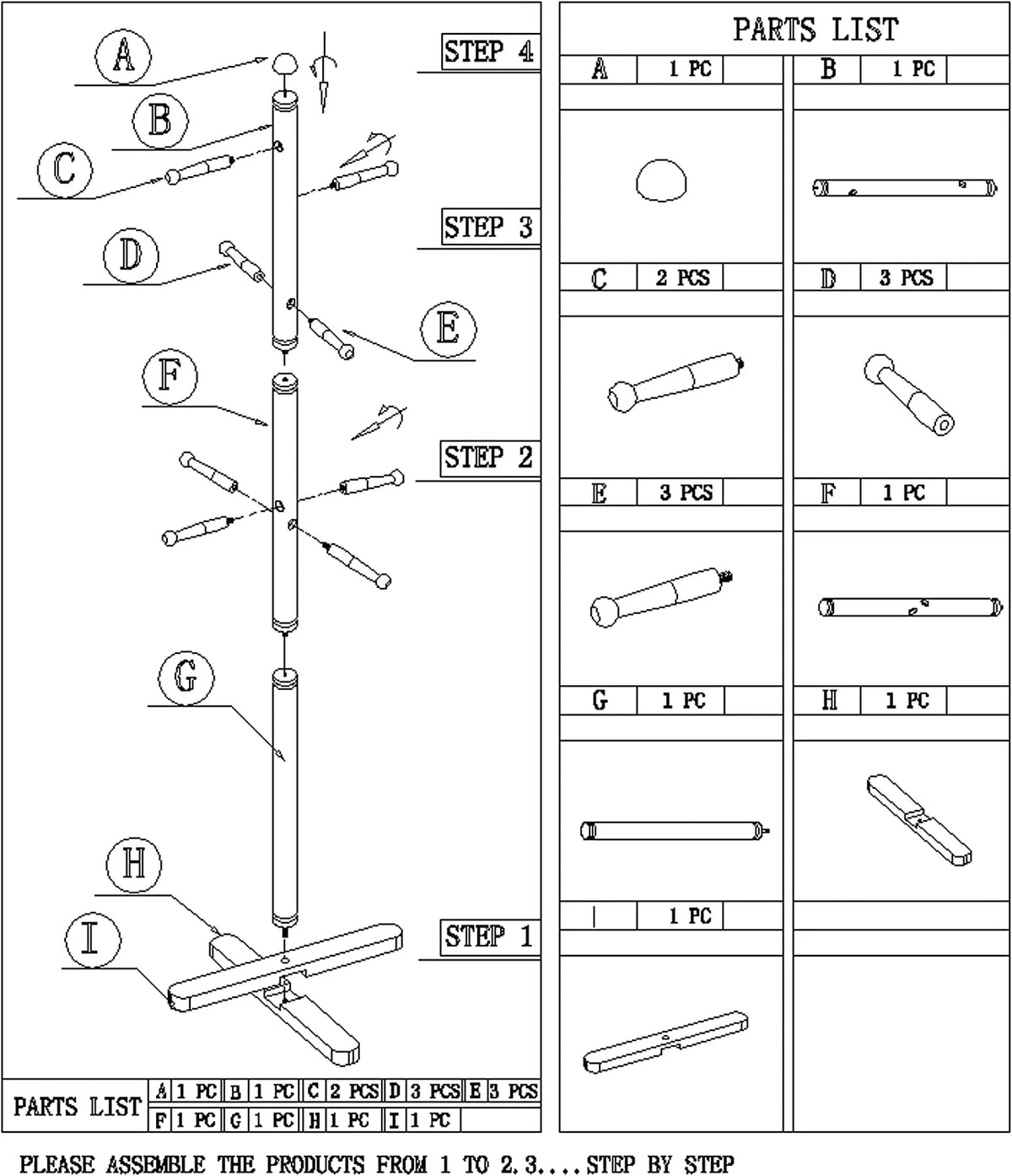 White Kid's Coat Rack F98162