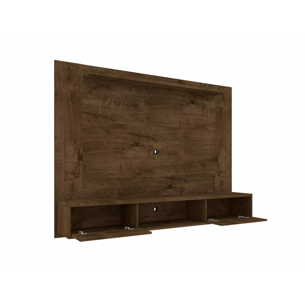 Floating Wall Entertainment Center with Overhead Shelf L44171